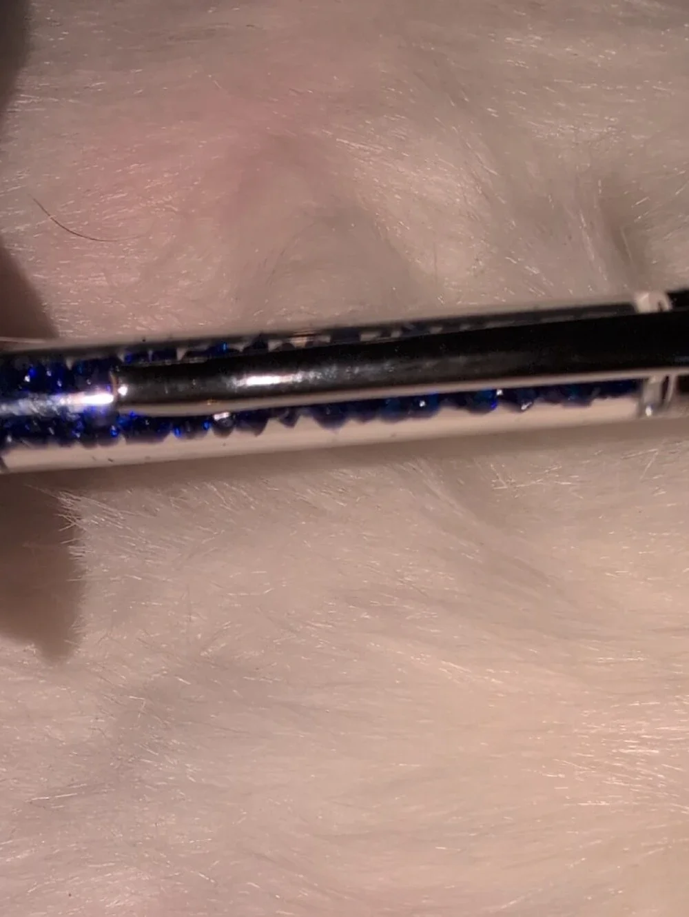 Stylus Pen with Purple Crystal Accent